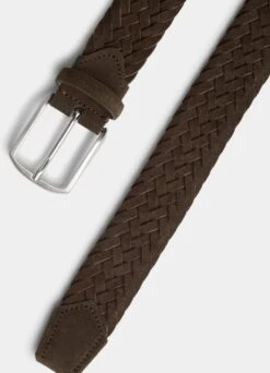 Brown Braided Belt