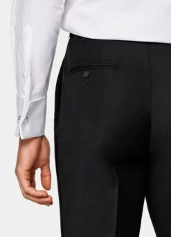 Black Brescia Tuxedo Pants -Cheap US Nice Clothes Store B1299 104