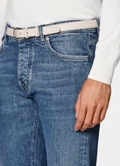 Mid Blue 5 Pocket Jules Jeans