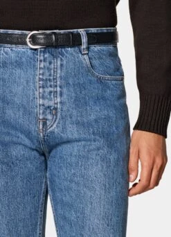 Mid Blue 5 Pocket Charles Jeans