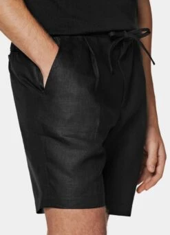 Black Drawstring Ames Shorts