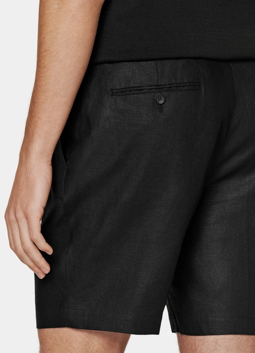 Black Drawstring Ames Shorts 4 Black Drawstring Ames Shorts - Image 4