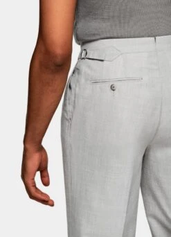 Light Grey Pleated Duca Pants 11 Light Grey Pleated Duca Pants -Cheap US Nice Clothes Store B1853 105