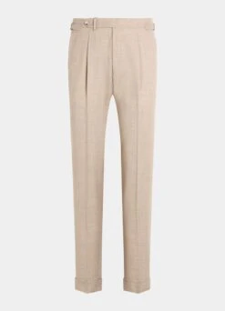 Sand Pleated Vigo Pants -Cheap US Nice Clothes Store B1890 28