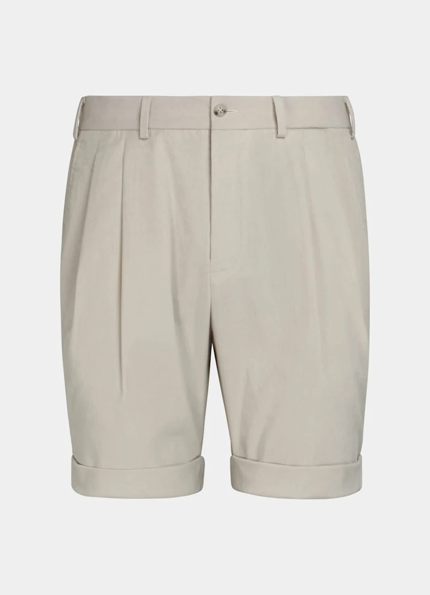 Sand Pleated Bosa Shorts 7 Sand Pleated Bosa Shorts - Image 7