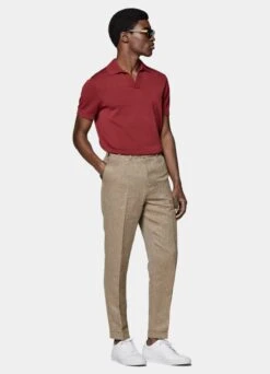 Taupe Herringbone Blake Pants -Cheap US Nice Clothes Store B2009 103