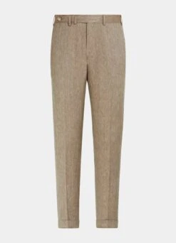 Taupe Herringbone Blake Pants -Cheap US Nice Clothes Store B2009 28