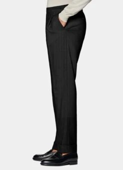 Black Pleated Vigo Pants -Cheap US Nice Clothes Store B2148 104