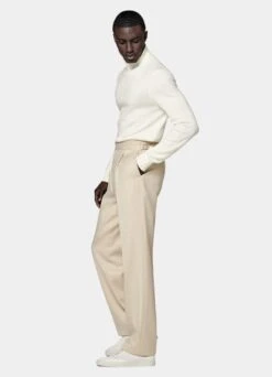 Sand Pleated Duca Pants -Cheap US Nice Clothes Store B3000 103