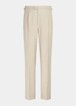 Sand Pleated Duca Pants -Cheap US Nice Clothes Store B3000 28