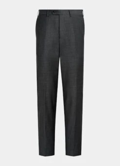 Dark Grey Brescia Suit Pants 11 Dark Grey Brescia Suit Pants -Cheap US Nice Clothes Store B3505 28