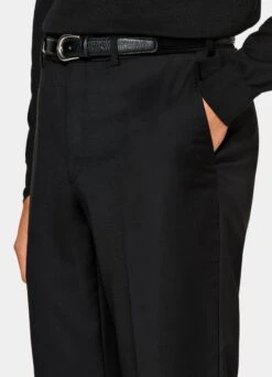 Black Brescia Suit Pants