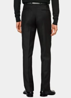 Black Brescia Suit Pants -Cheap US Nice Clothes Store B6334 105