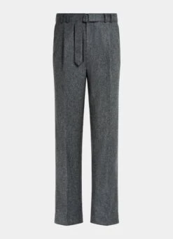 Mid Grey Belted Sortino Pants -Cheap US Nice Clothes Store B6702 28