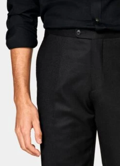 Black Brescia Pants