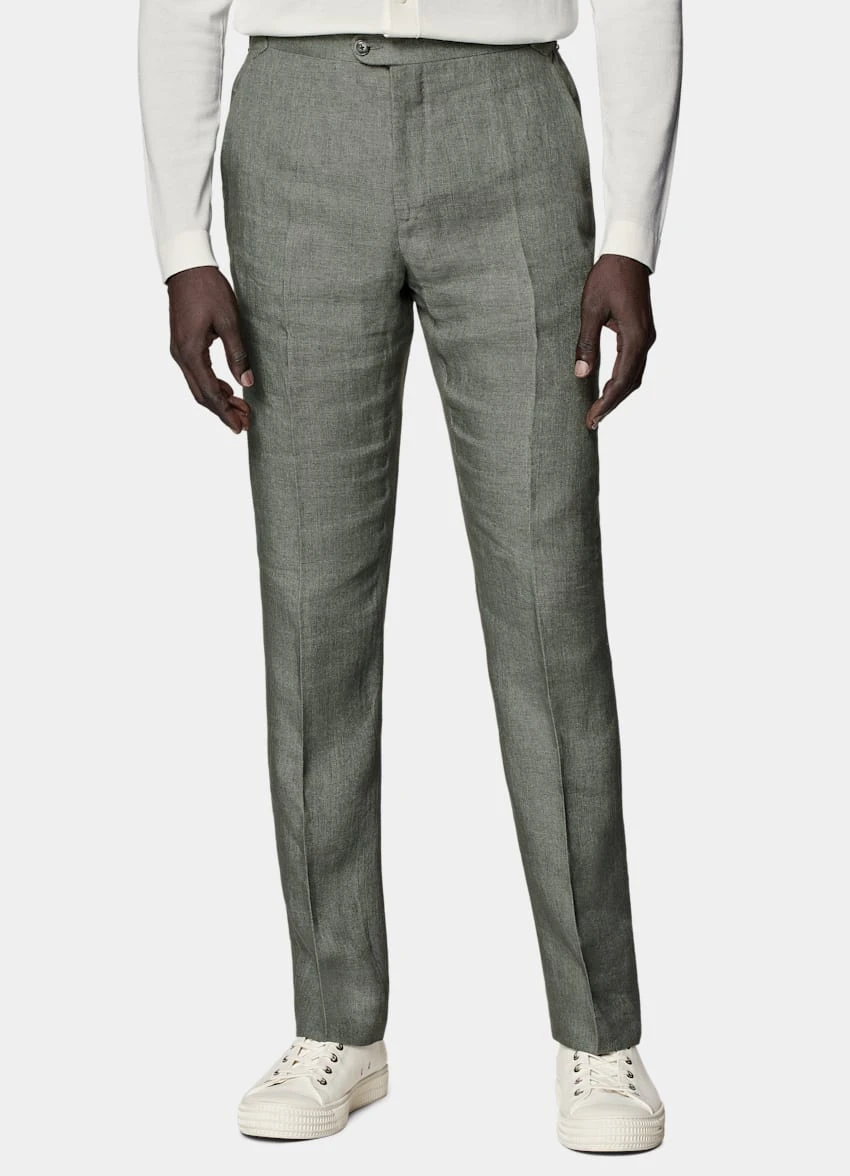 Mid Green Brescia Pants 2 Mid Green Brescia Pants - Image 2