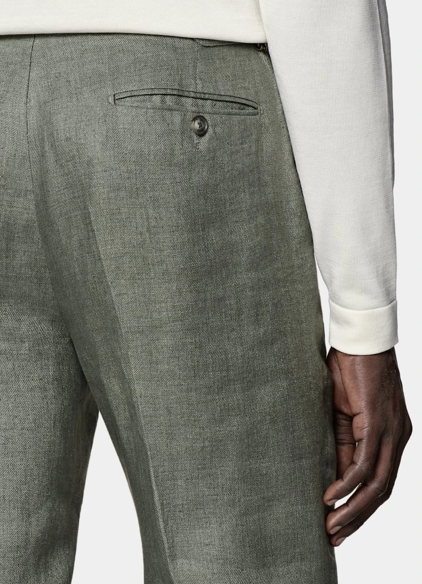 Mid Green Brescia Pants 4 Mid Green Brescia Pants - Image 4