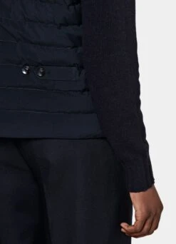 Navy Down Vest -Cheap US Nice Clothes Store BW180 103