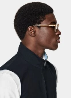 Navy & Light Blue Reversible Vest