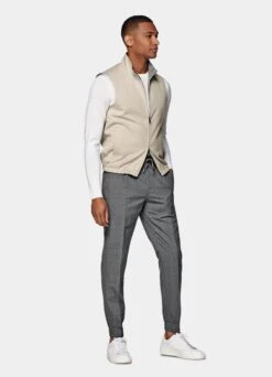 Light Brown Reversible Vest -Cheap US Nice Clothes Store BW802 104