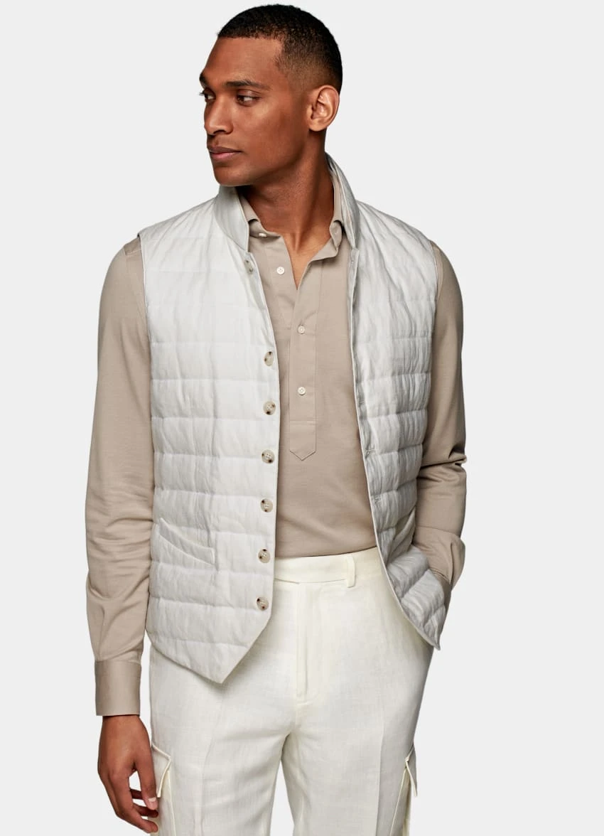White Down Vest 2 White Down Vest - Image 2