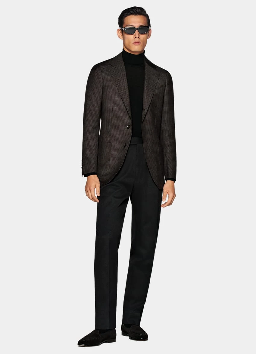 Mid Brown Houndstooth Havana Blazer 5 Mid Brown Houndstooth Havana Blazer - Image 5