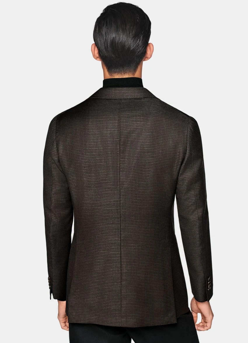 Mid Brown Houndstooth Havana Blazer 6 Mid Brown Houndstooth Havana Blazer - Image 6