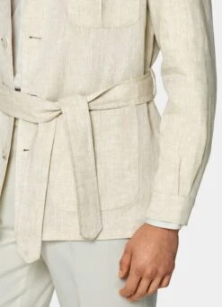 Sand Belted Safari Jacket -Cheap US Nice Clothes Store C2006 103