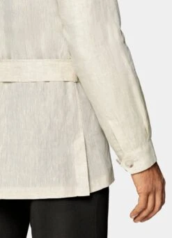 Sand Belted Safari Jacket -Cheap US Nice Clothes Store C2006 107