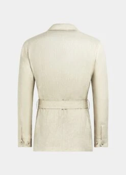 Sand Belted Safari Jacket -Cheap US Nice Clothes Store C2006 26