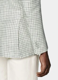 Light Grey Checked Havana Blazer -Cheap US Nice Clothes Store C2032 103