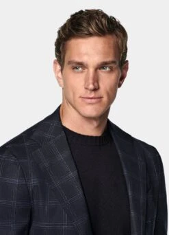 Navy Checked Havana Blazer