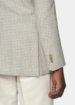 Light Brown Houndstooth Havana Blazer -Cheap US Nice Clothes Store C2040 123