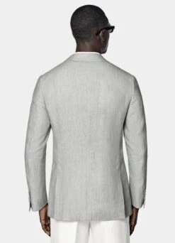 Light Grey Herringbone Havana Blazer 13 Light Grey Herringbone Havana Blazer -Cheap US Nice Clothes Store C2045 105