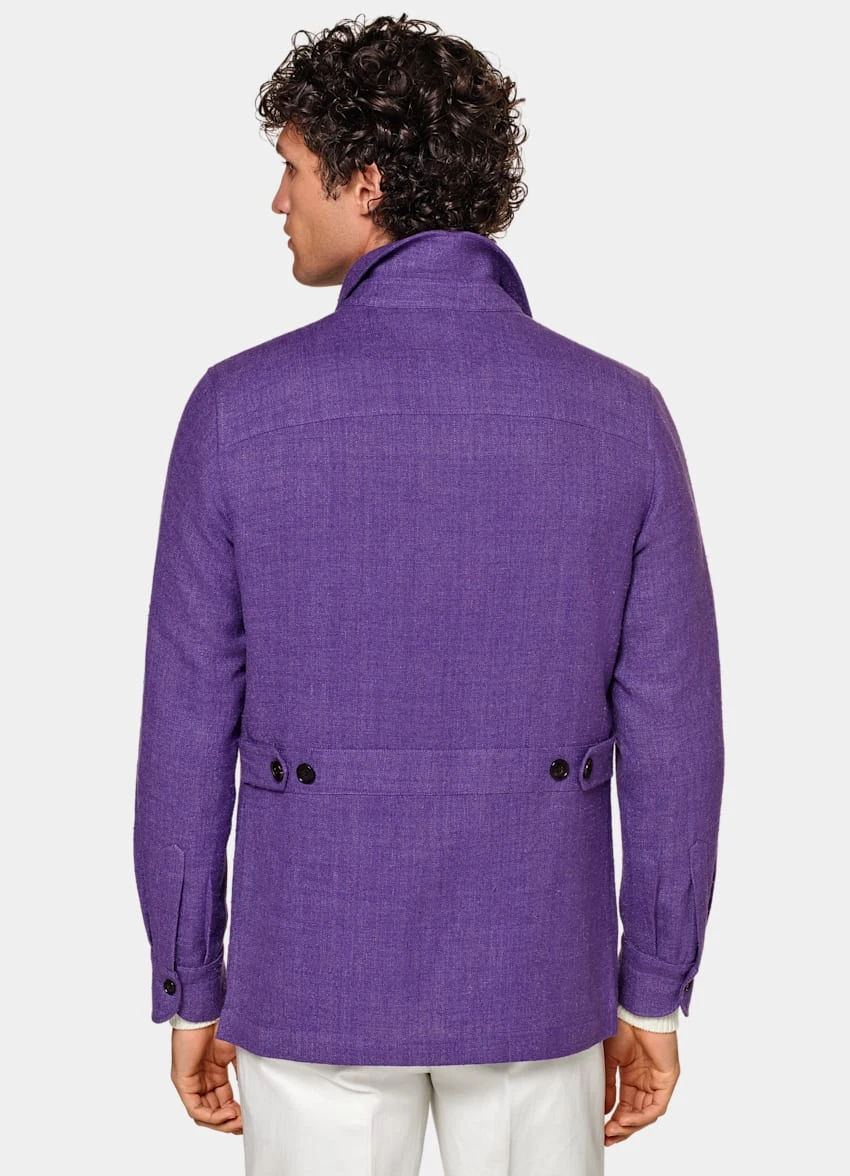 Purple William Shirt-Jacket 5 Purple William Shirt-Jacket - Image 5