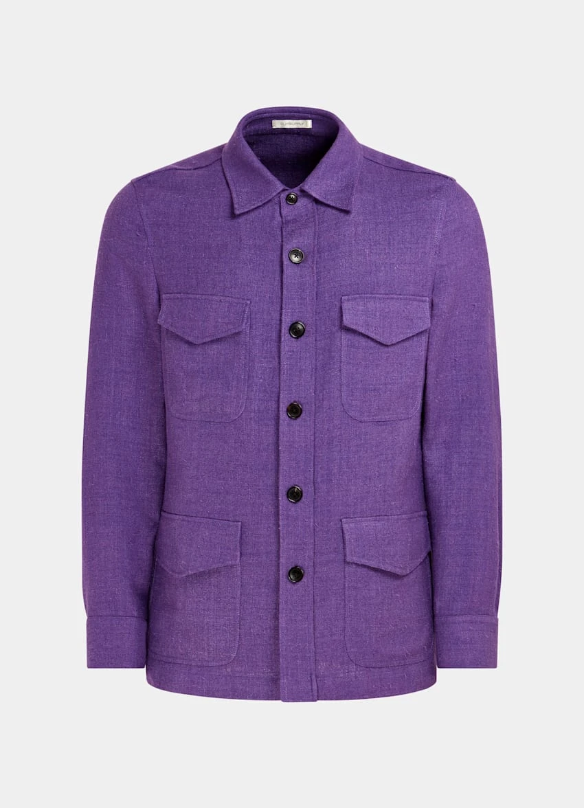 Purple William Shirt-Jacket 7 Purple William Shirt-Jacket - Image 7