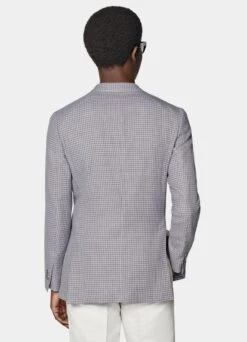 Purple Houndstooth Havana Blazer 14 Purple Houndstooth Havana Blazer -Cheap US Nice Clothes Store C3046 105