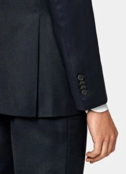 Navy Bird's Eye Havana Suit -Cheap US Nice Clothes Store C6505 S 103