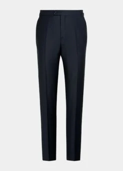 Navy Bird's Eye Havana Suit -Cheap US Nice Clothes Store C6505 S 28