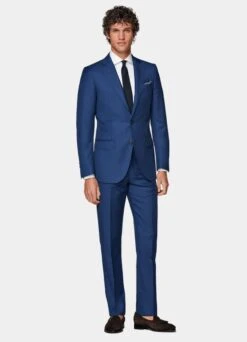 Mid Blue Lazio Suit -Cheap US Nice Clothes Store C6666 S 124