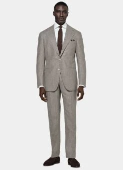 Taupe Roma Suit -Cheap US Nice Clothes Store C6701 S 124