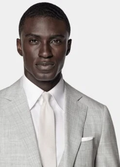 Light Grey Three-Piece Havana Suit