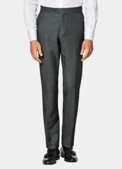 Dark Grey Bird's Eye Havana Suit -Cheap US Nice Clothes Store C8444 S 106