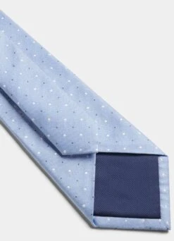 Light Blue Dotted Tie