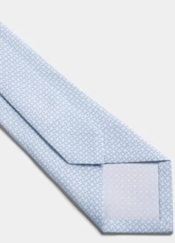 Light Blue Graphic Tie