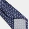 Navy Flower Tie
