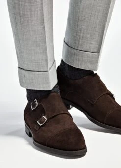 Dark Brown Double Monk Strap