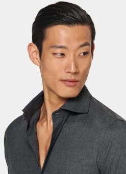 Dark Grey Slim Fit Shirt