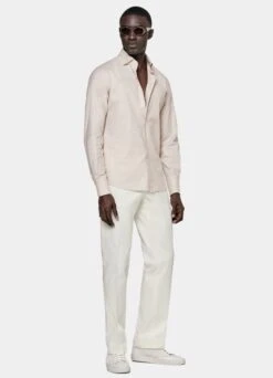 Sand Slim Fit Shirt -Cheap US Nice Clothes Store H6407 104