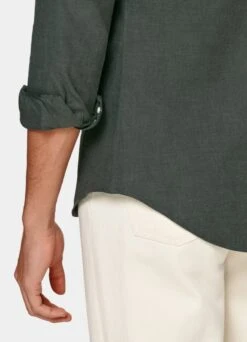 Green Slim Fit Shirt 10 Green Slim Fit Shirt -Cheap US Nice Clothes Store H6409 103